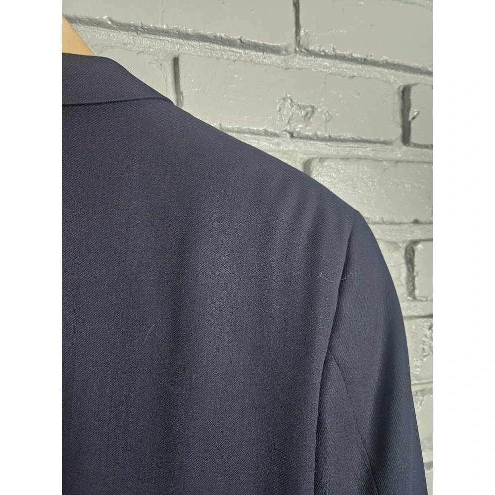 Vtg Giorgio Armani Collezioni Saks 5th Ave Men Wool Suit Jacket Blazer 44L Italy